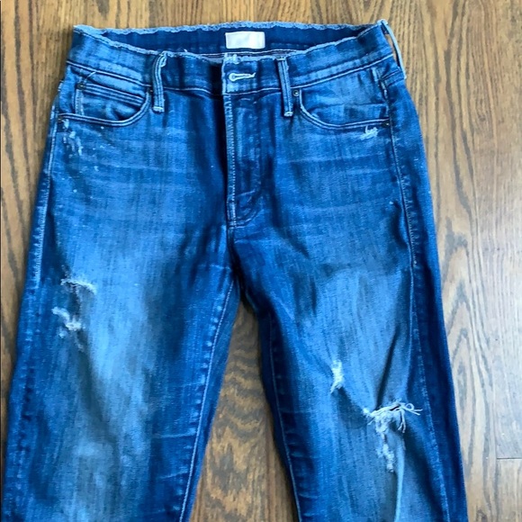 Mother The Double Fray Charmer denim size 26 - Picture 5 of 9